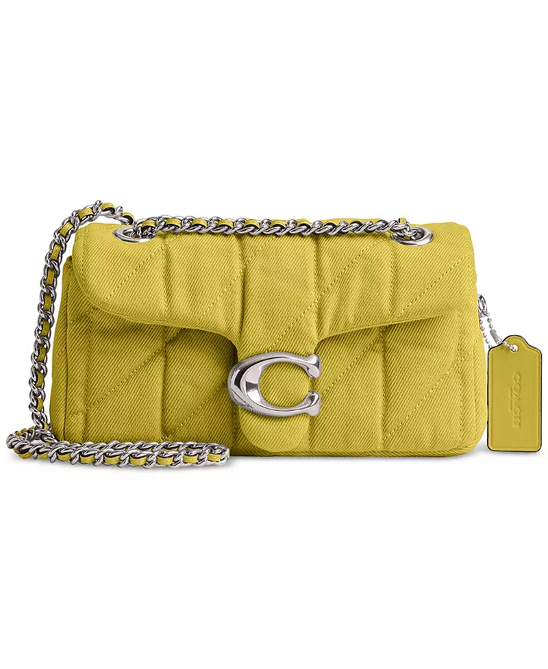 Quilted Tabby Mini Denim Shoulder Bag 20