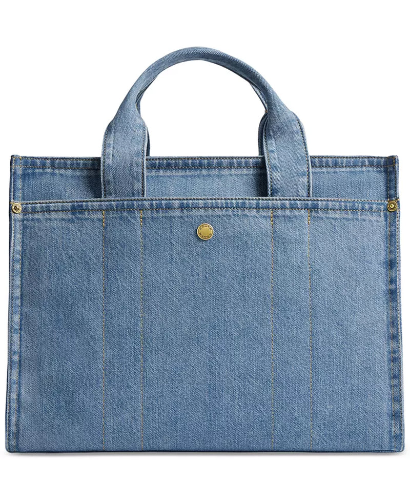 Coach Cargo Medium Denim Tote Bag