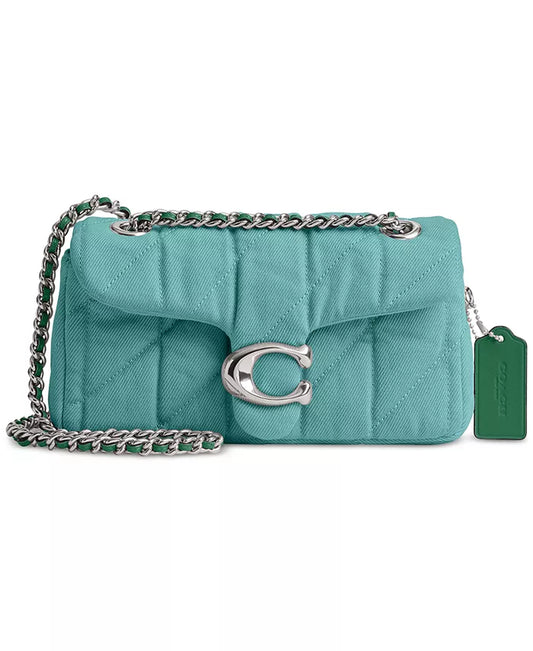 Quilted Tabby Mini Denim Shoulder Bag 20