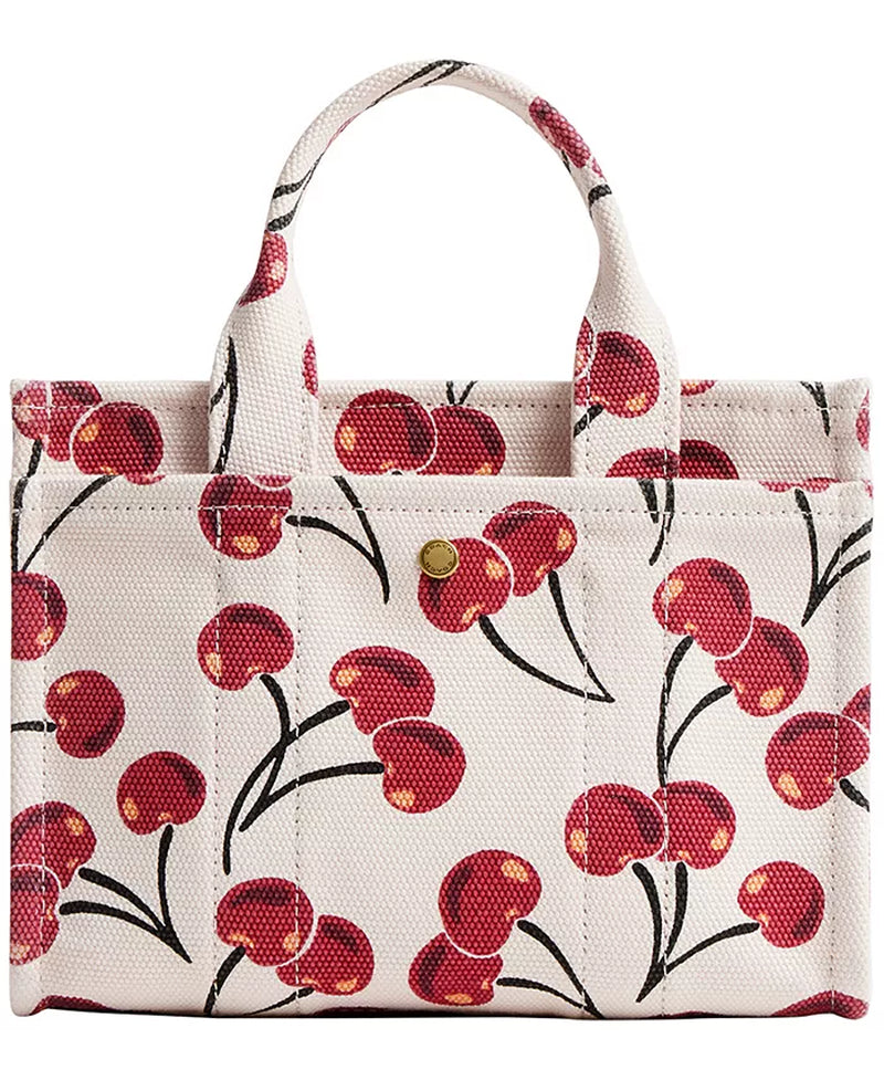 Cargo Mini Cherry Print Canvas Tote Bag 20