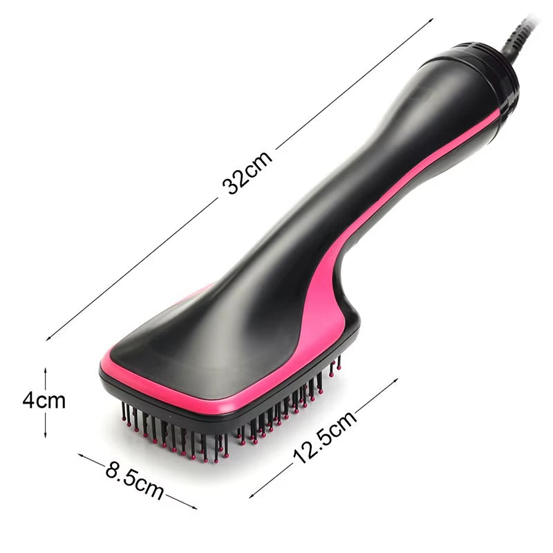 New Arrival 2 in 1 Multifunctional Hot Air Brush Comb Straightener Tangle-Free Hair Dryer Brush