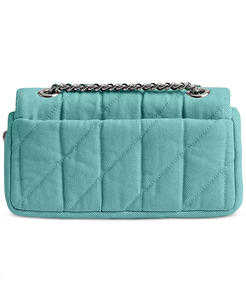 Quilted Tabby Mini Denim Shoulder Bag 20