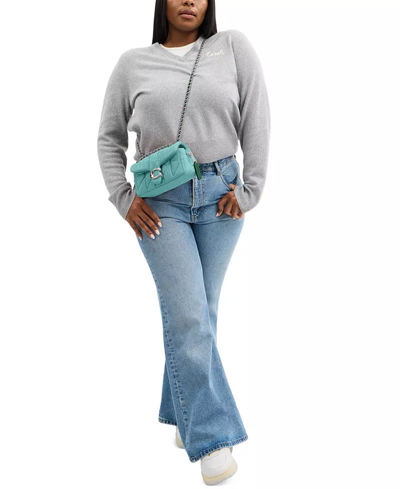 Quilted Tabby Mini Denim Shoulder Bag 20