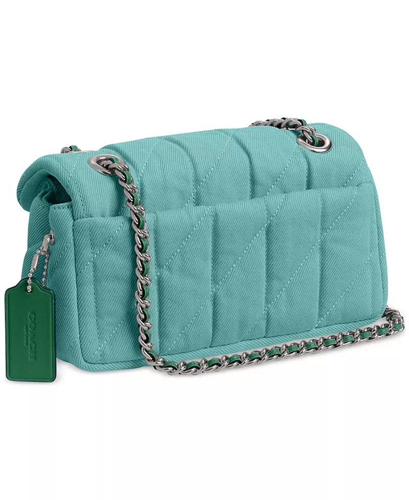 Quilted Tabby Mini Denim Shoulder Bag 20