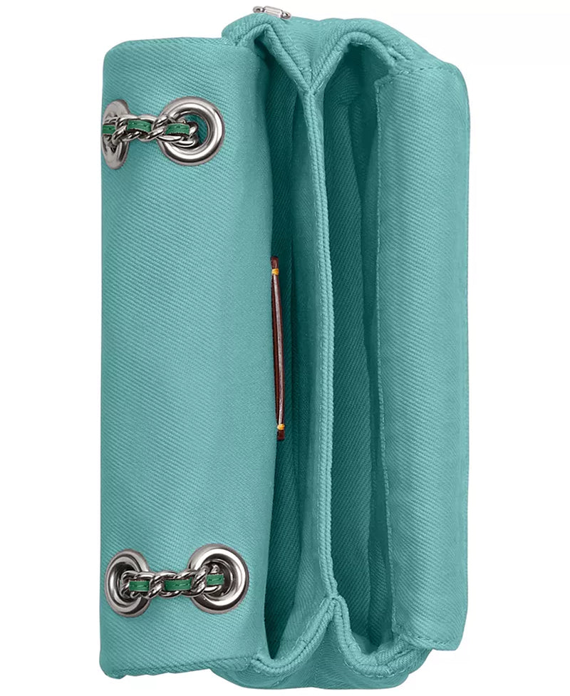 Quilted Tabby Mini Denim Shoulder Bag 20