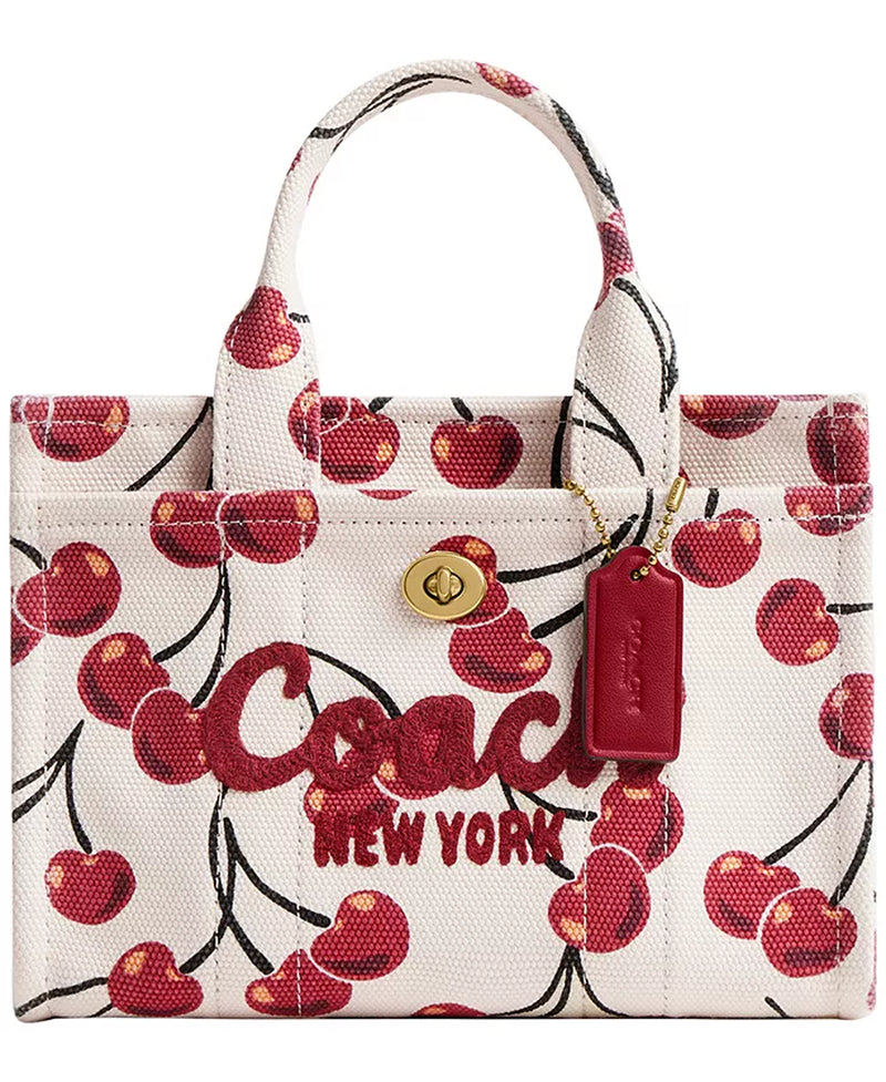 Cargo Mini Cherry Print Canvas Tote Bag 20