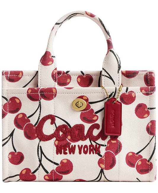Cargo Mini Cherry Print Canvas Tote Bag 20