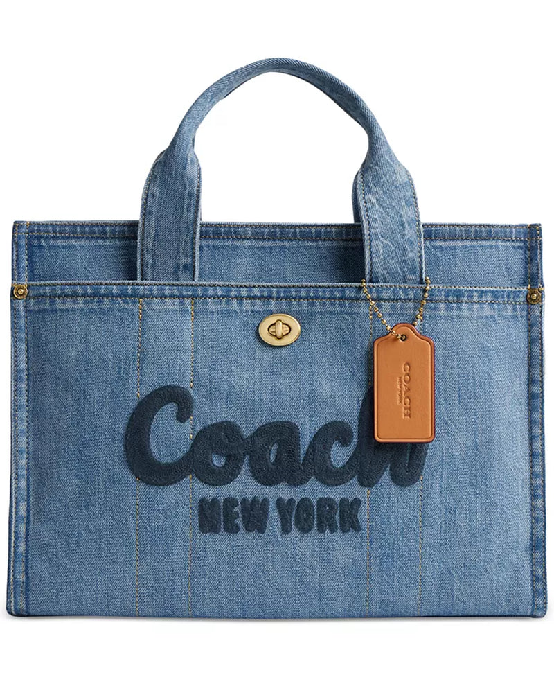 Coach Cargo Medium Denim Tote Bag