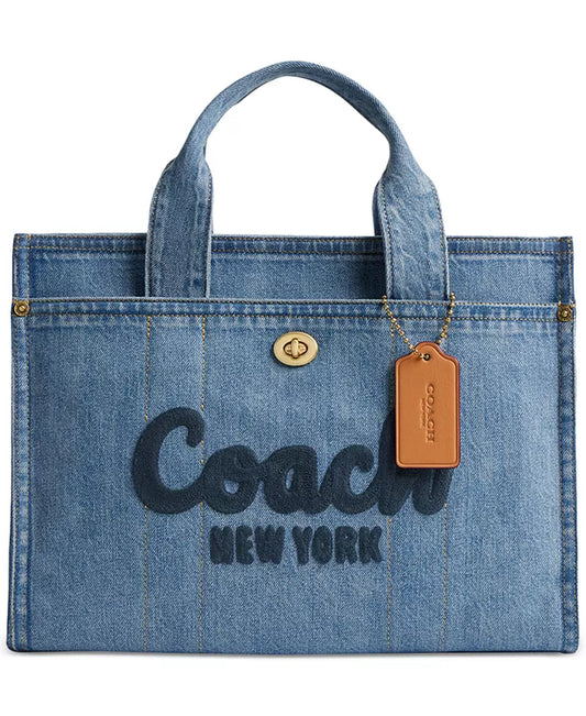 Coach Cargo Medium Denim Tote Bag